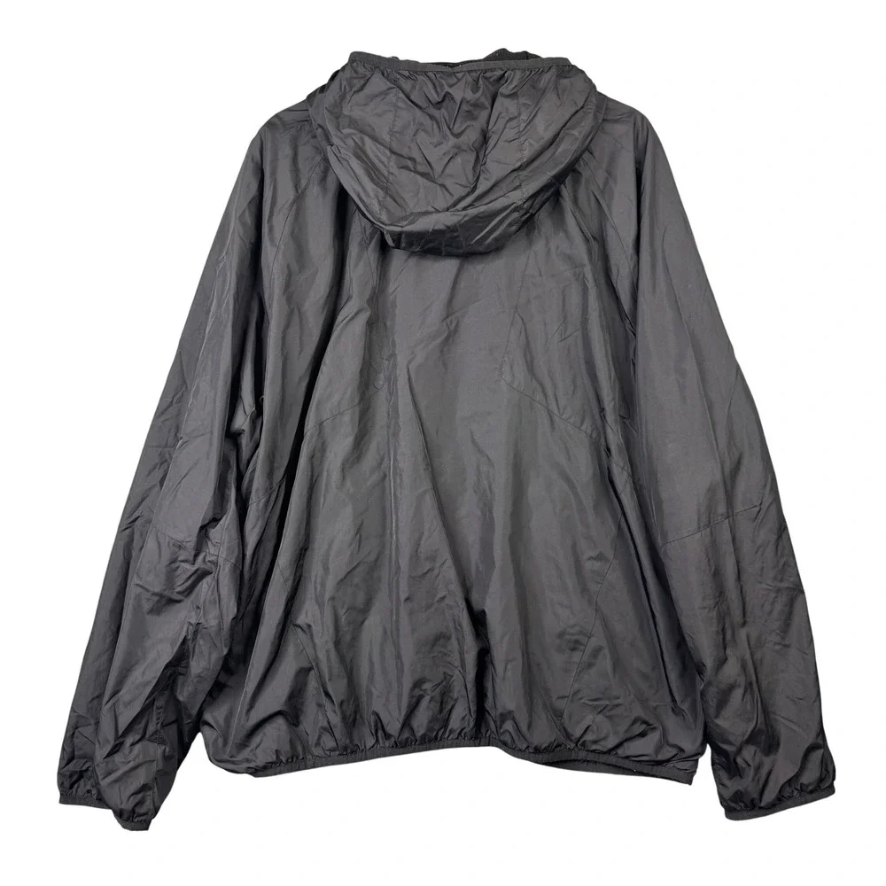Ralph Lauren Performance Windbreaker Jacket Black Red Hooded Large Long Sleeve
